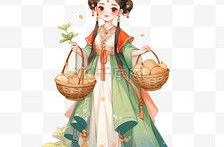 古代美女图片手绘简笔,简笔勾勒的古典韵味